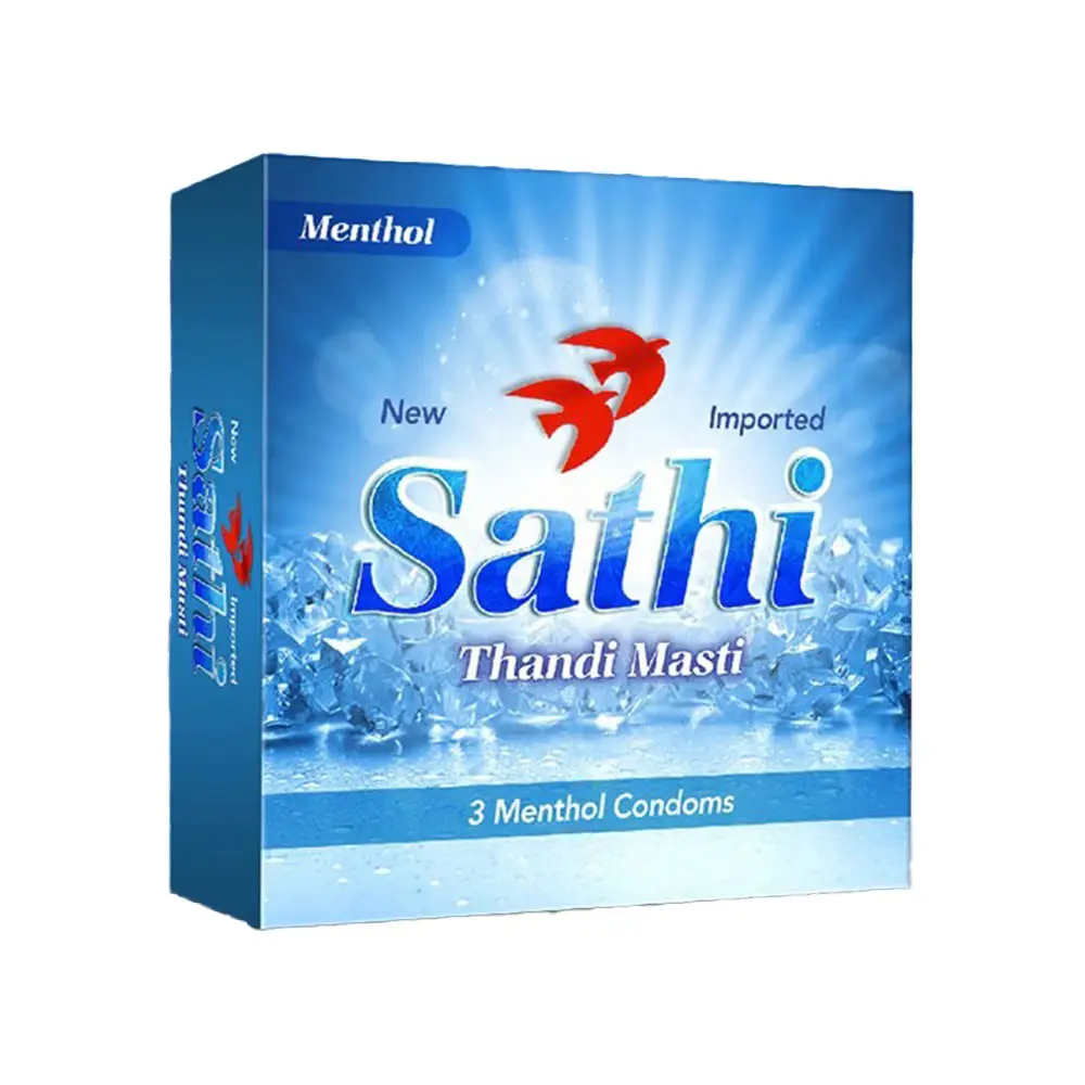 Sathi Thandi Masti Pack Of 3 Condoms