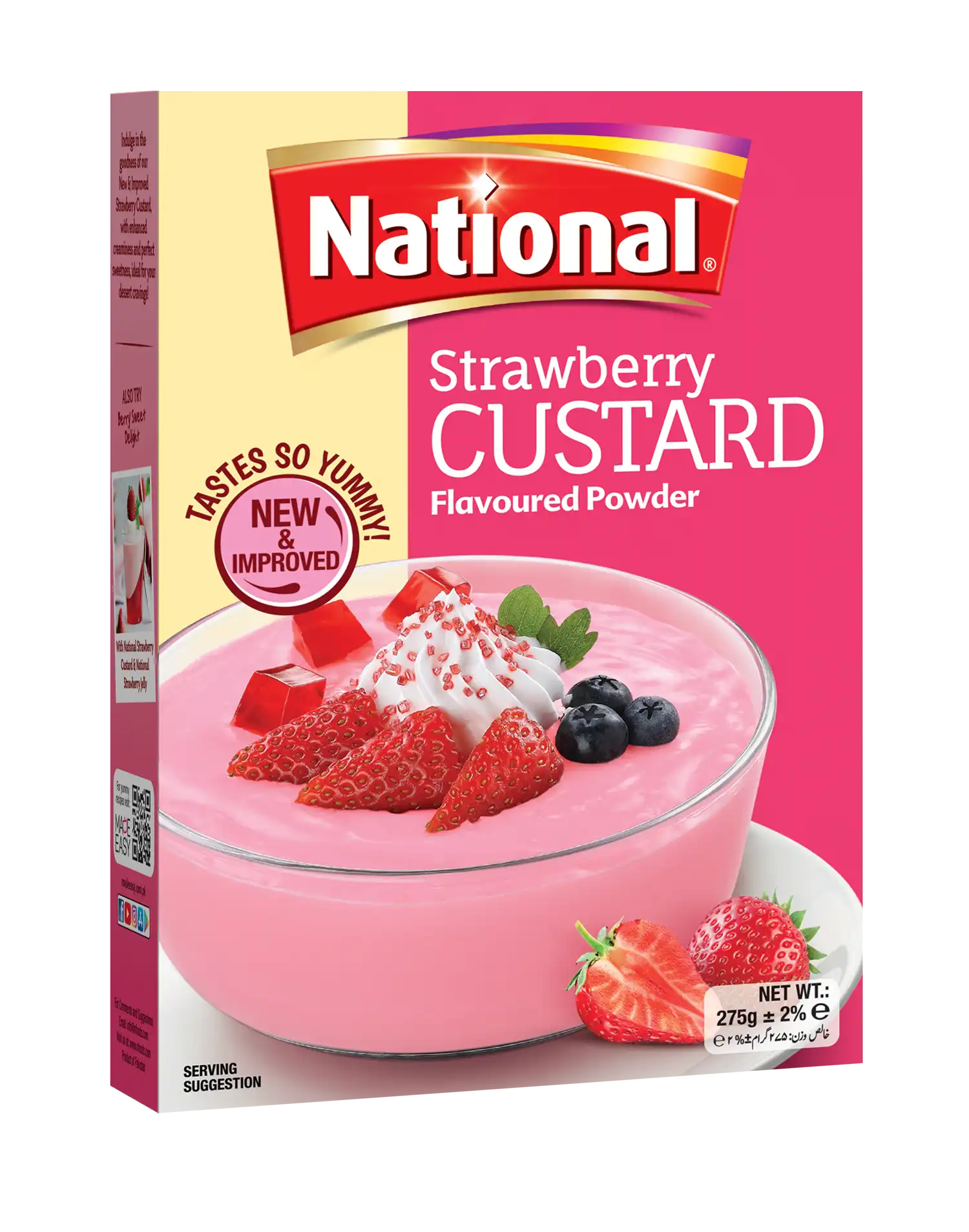 National Strawberry Custard 275g