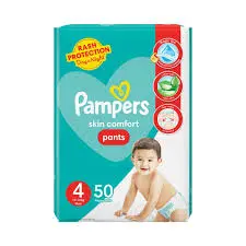 Pampers Pants Baby Diapers Size 4 Large 50 Pieces