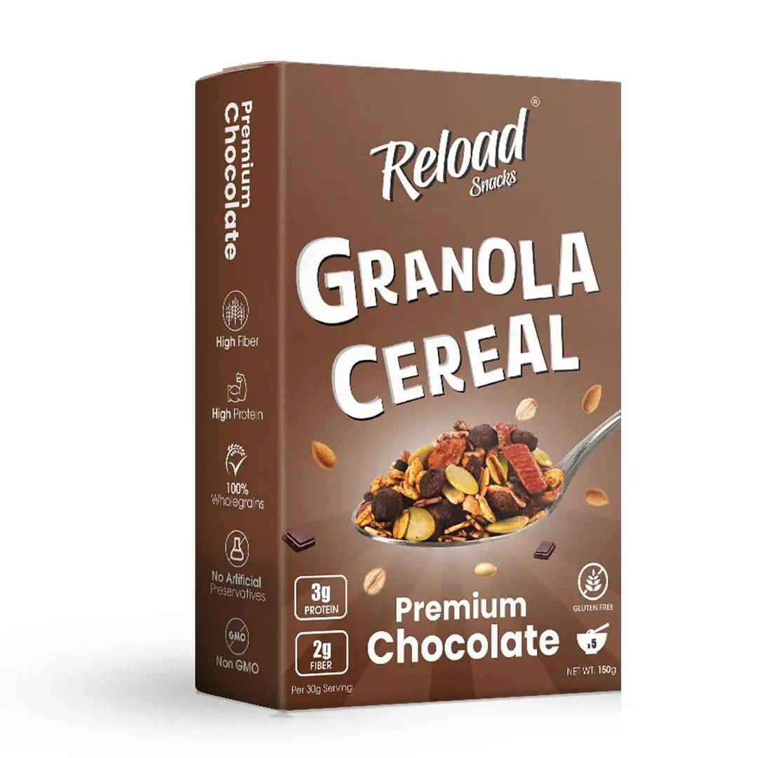 RELOAD SNACKS Premium Chocolate Granola Cereal150g