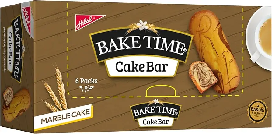 Hilal Bake Time Marble Cake Bar 10pcs