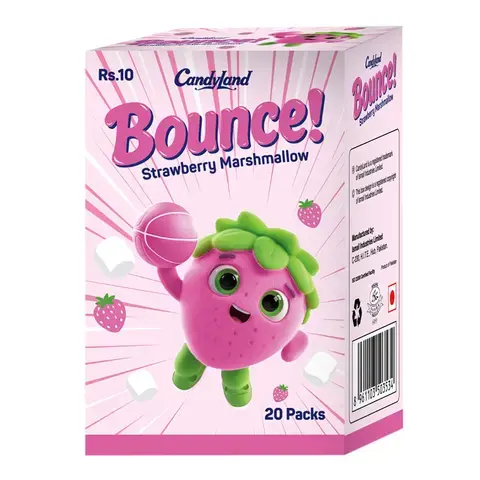 Candyland Bounce Strawberry Marshmallow Box 20pcs