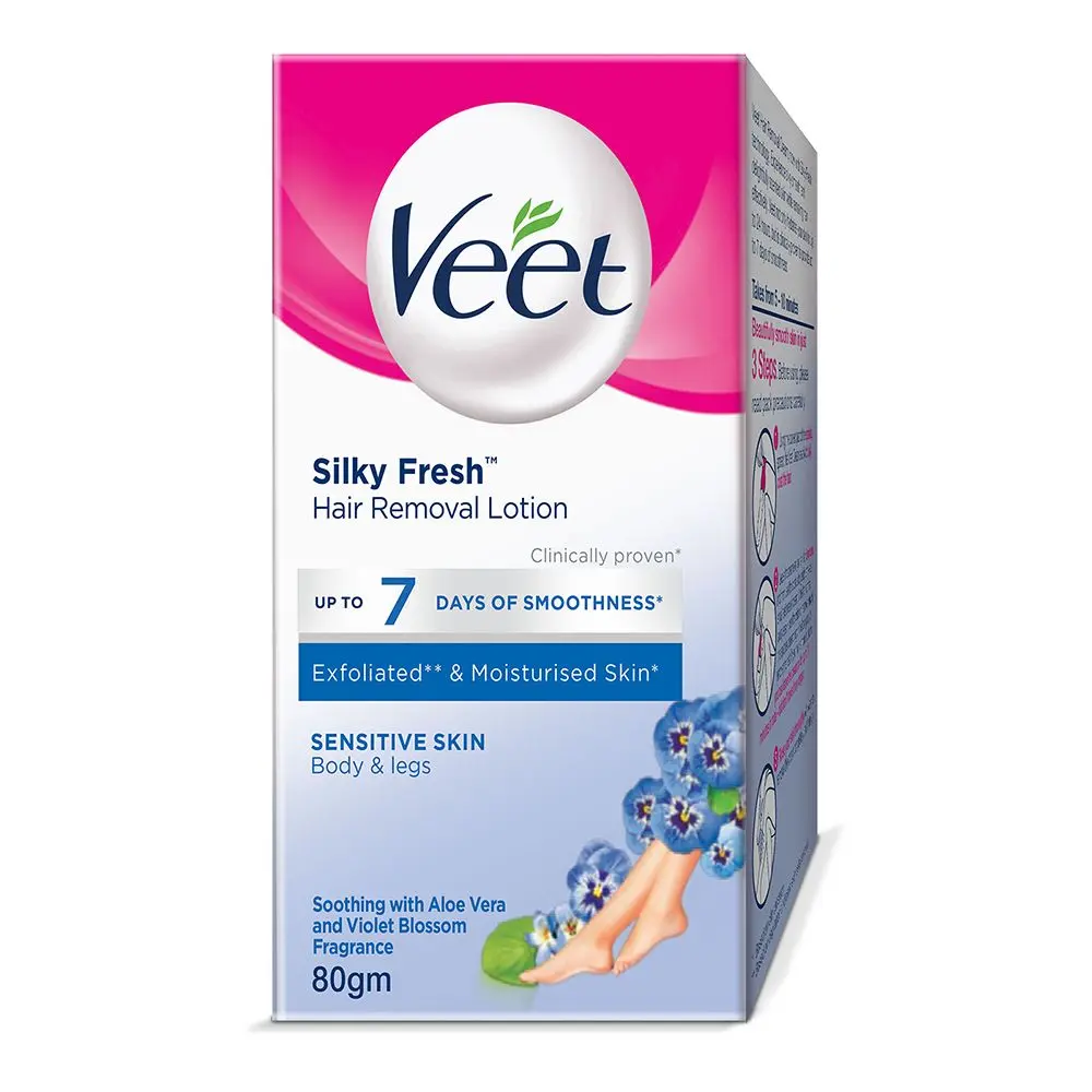 Veet Silky Fresh Sensitive Skin Hair Removal Lotion 80g