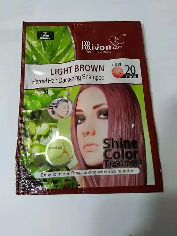 Rivon professional care Herbal Hair Darkening shampoo Light Brown 30ml