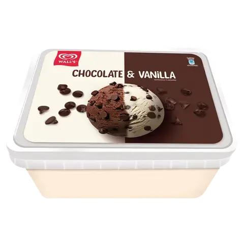 Wall's Chocolate & Vanilla Chips Bucket 1400ml