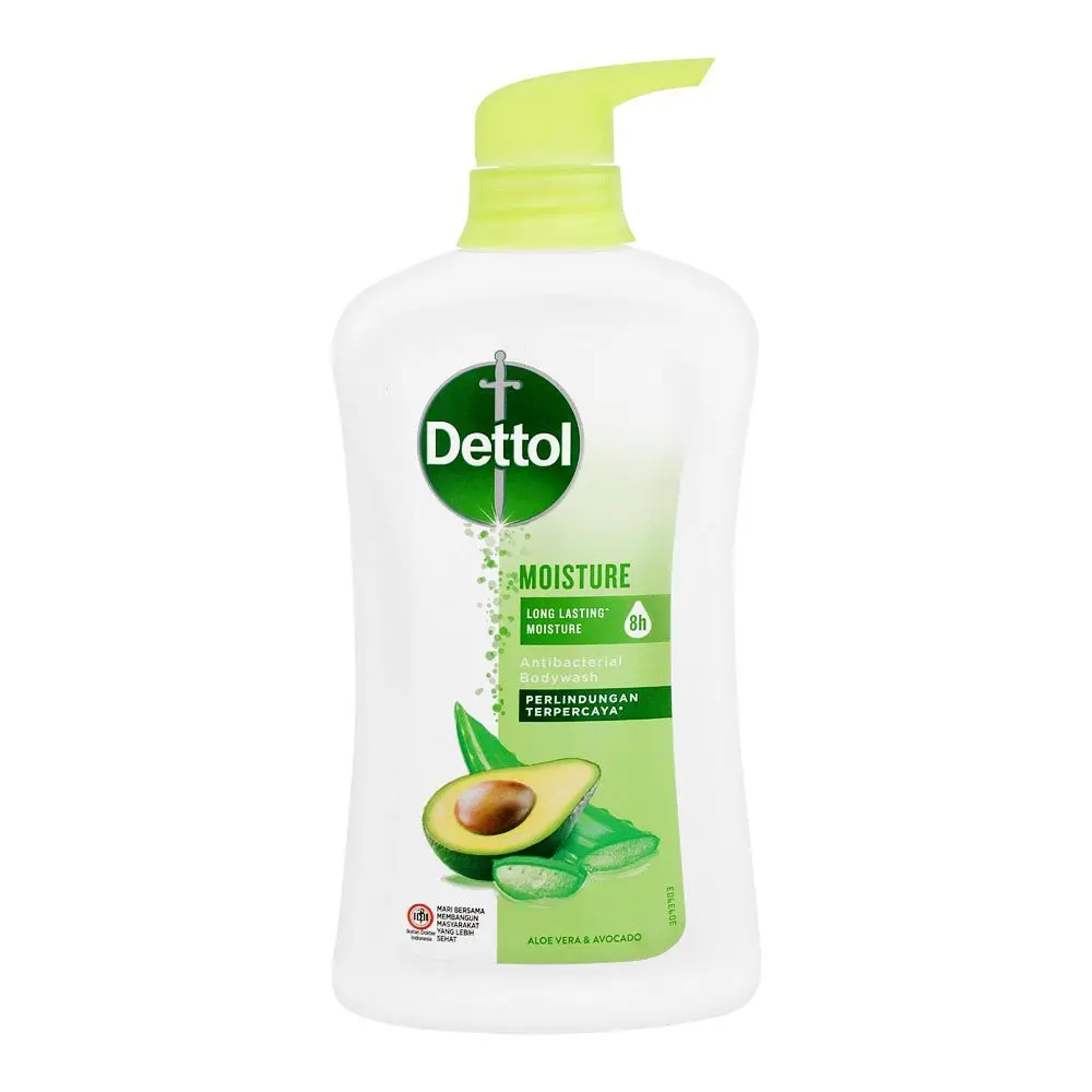 Dettol Moisture Aloe Vera & Avocado Antibacterial Body Wash 625ml