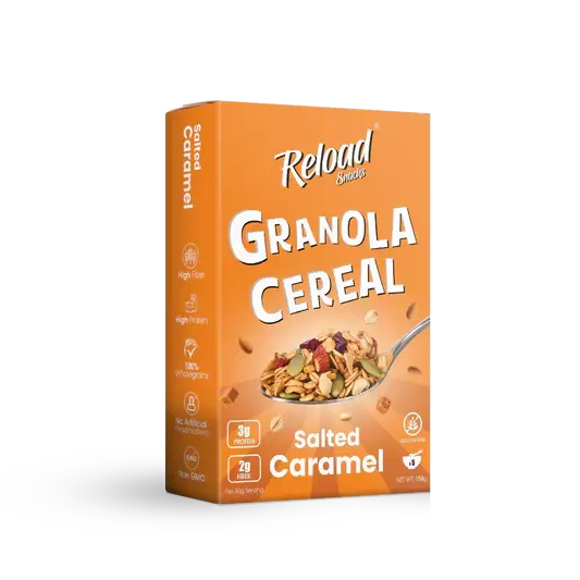 RELOAD SNACKS Granola Cereal - Salted Caramel - 150g