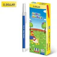 Dollar Colour Marker Blue (Pack of 10)