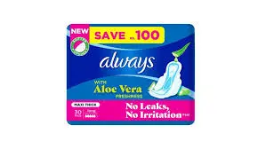  Always Aloe Vera Freshness Maxi Thick Long Pads 30-Pack