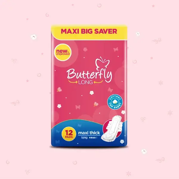 Butterfly Long Maxi Big Saver Sanitary Pads Long 12 Pcs