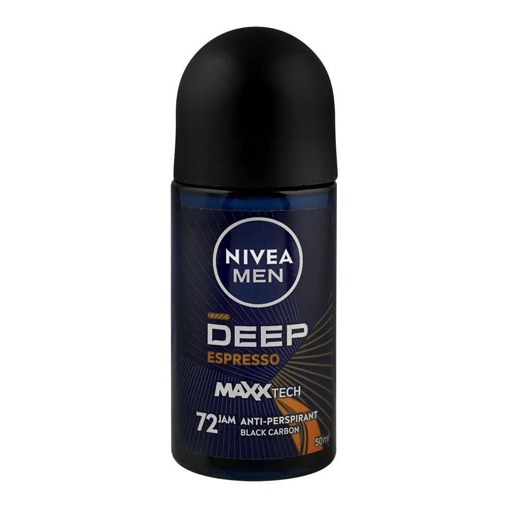 Nivea Men Deep Espresso Black Carbon Deodorant Roll On 50ml